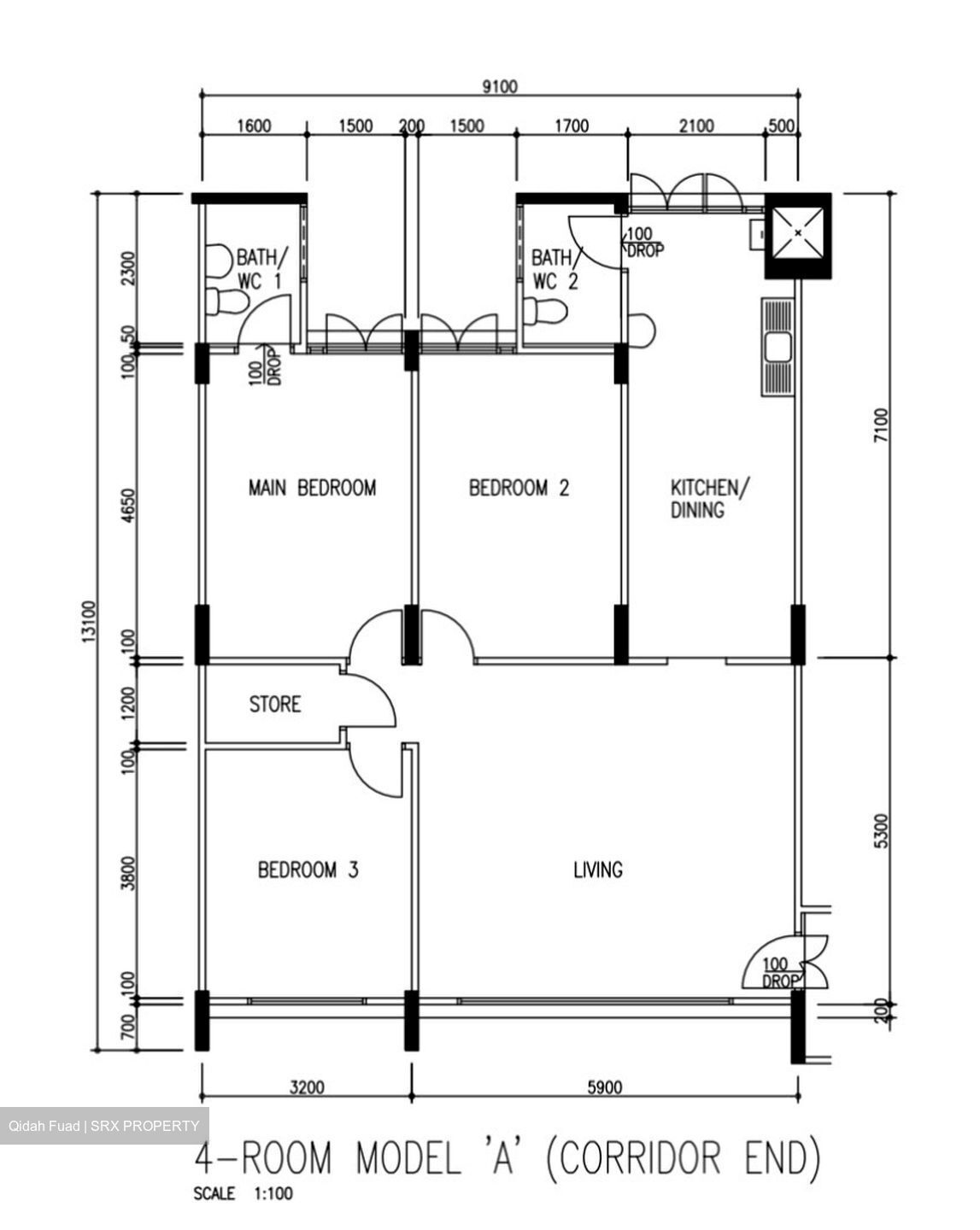 Blk 171 Yishun Avenue 7 (Yishun), HDB 4 Rooms #522226211